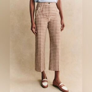 SEZANE MARTIN CROP TROUSERS